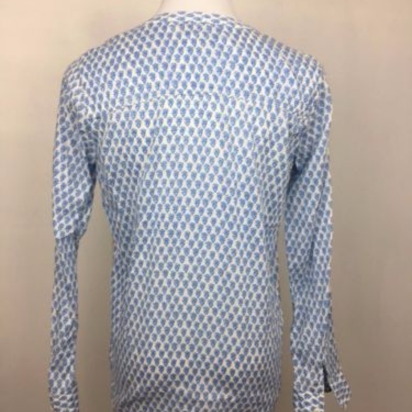 J.Crew Tall floral block-print tunic gold tape - Picture 6 of 6